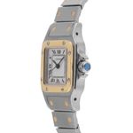 Cartier Santos 0902 (1999) - Wit wijzerplaat 24mm Goud/Staal (3/6)