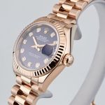 Rolex Lady-Datejust 279175 (2020) - Purple dial 28 mm Red Gold case (6/16)