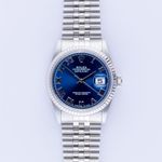 Rolex Datejust 36 16234 (1996) - Blue dial 36 mm Steel case (3/8)