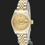 Rolex Lady-Datejust 69173 (1992) - Champagne dial 26 mm Gold/Steel case (1/8)