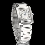 Cartier Tank Française 2384 (2006) - White dial 20 mm Steel case (4/8)