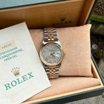 Rolex Datejust 36 16233 (1991) - Silver dial 36 mm Gold/Steel case (1/8)
