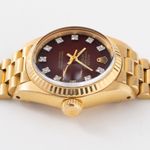 Rolex Lady-Datejust 6917 (1979) - Red dial 26 mm Yellow Gold case (4/7)