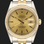 Rolex Datejust 36 16233 (1993) - Champagne dial 36 mm Gold/Steel case (3/8)