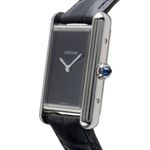 Cartier Tank WSTA0072 (Unknown (random serial)) - Black dial 34 mm Steel case (6/8)