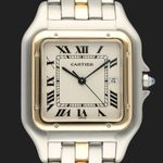 Cartier Panthère 187957 (1989) - Wit wijzerplaat 29mm Goud/Staal (2/8)
