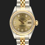 Rolex Lady-Datejust 69173 (1997) - Champagne dial 26 mm Gold/Steel case (3/8)