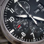 IWC Pilot Chronograph IW377704 (Onbekend (willekeurig serienummer)) - Zwart wijzerplaat 43mm Staal (2/8)