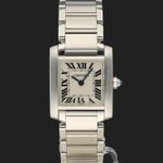 Cartier Tank Française 2300 (Onbekend (willekeurig serienummer)) - Zilver wijzerplaat 20mm Staal (3/7)