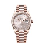 Rolex Day-Date 40 228345RBR (Unknown (random serial)) - Pink dial 40 mm Rose Gold case (1/8)