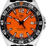 TAG Heuer Formula 1 Quartz WAZ101A.FC8305 (2025) - Oranje wijzerplaat 43mm Staal (1/7)