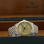 Rolex Datejust Turn-O-Graph 16253 (1976) - Champagne wijzerplaat 36mm Goud/Staal (3/7)