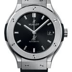Hublot Classic Fusion 565.NX.1470.RX (2025) - Zwart wijzerplaat 38mm Titanium (1/1)