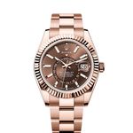 Rolex Sky-Dweller 336935 (2025) - Bruin wijzerplaat 42mm Roségoud (1/1)