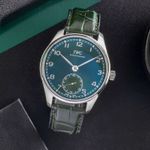 IWC Portuguese Automatic IW358310 (Unknown (random serial)) - Green dial 40 mm Steel case (1/8)