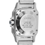 Cartier Santos 0902 (1994) - White dial 24 mm Gold/Steel case (6/7)