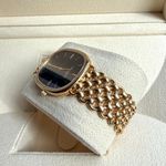 Patek Philippe Golden Ellipse 3738 (1987) - Blue dial 35 mm Yellow Gold case (9/14)