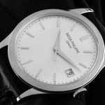 Patek Philippe Calatrava 5296G-010 (2016) - Silver dial 38 mm White Gold case (3/7)