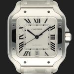 Cartier Santos WSSA0018 (2024) - Silver dial 40 mm Steel case (3/8)
