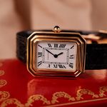 Cartier Vintage 78095 (1974) - White dial 30 mm Yellow Gold case (1/8)