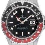 Rolex GMT-Master II 16710 (1996) - Zwart wijzerplaat 40mm Staal (1/8)