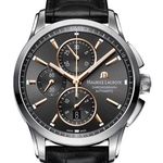 Maurice Lacroix Pontos Chronographe PT6388-SS001-331-1 (2024) - Grijs wijzerplaat 43mm Staal (1/2)