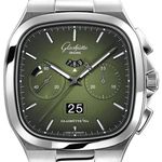 Glashütte Original Seventies Chronograph Panorama Date 1-37-02-09-02-63 (2025) - Green dial 40 mm Steel case (1/1)