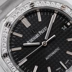 Audemars Piguet Royal Oak Lady 15451ST.ZZ.1256ST.01 (2013) - Black dial 37 mm Steel case (3/8)