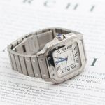 Cartier Santos WSSA0030 (Onbekend (willekeurig serienummer)) - Blauw wijzerplaat 40mm Staal (8/8)