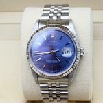 Rolex Datejust 36 16234 (1995) - Blue dial 36 mm Steel case (7/8)