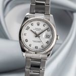 Rolex Oyster Perpetual Date 115234 (2007) - Wit wijzerplaat 34mm Staal (3/8)