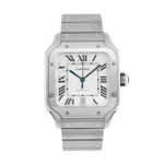 Cartier Santos WSSA0018 (2026) - Zilver wijzerplaat 40mm Staal (1/5)