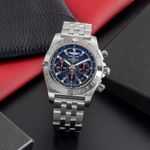 Breitling Chronomat 44 AB0111 (Onbekend (willekeurig serienummer)) - Zwart wijzerplaat 44mm Staal (1/8)