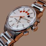 Frederique Constant Yacht Timer GMT FC-380ST4H6B (2025) - Wit wijzerplaat 42mm Staal (3/8)