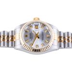 Rolex Lady-Datejust 69173 (1991) - Silver dial 26 mm Gold/Steel case (5/8)