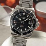 Longines HydroConquest L3.790.4.56.6 (Onbekend (willekeurig serienummer)) - Zwart wijzerplaat 41mm Staal (1/8)
