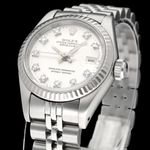 Rolex Lady-Datejust 69174 (1989) - Silver dial 26 mm Steel case (6/8)