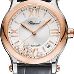 Chopard Happy Sport 278559-6001 (2026) - Zilver wijzerplaat 36mm Staal (1/1)