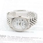 Rolex Datejust 36 16220 (Onbekend (willekeurig serienummer)) - Wit wijzerplaat 36mm Staal (6/7)