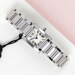 Cartier Tank Française W51008Q3 (2009) - Silver dial 20 mm Steel case (1/8)