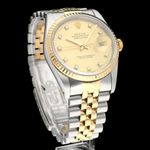 Rolex Datejust 36 16233G (1990) - Champagne dial 36 mm Gold/Steel case (3/8)