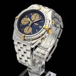 Breitling Chronomat B13050.1 (1995) - Blue dial 39 mm Gold/Steel case (2/7)