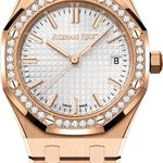 Audemars Piguet Royal Oak Selfwinding 77451OR.ZZ.1361OR.01 (2024) - Wit wijzerplaat 34mm Roségoud (1/1)