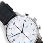IWC Portuguese Chronograph IW371605 (2020) - Silver dial 41 mm Steel case (4/8)