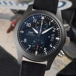 IWC Pilot Chronograph Top Gun IW388007 (Onbekend (willekeurig serienummer)) - Zwart wijzerplaat 46mm Keramiek (3/8)