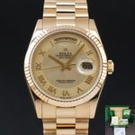 Rolex Day-Date 36 118238 (2001) - Champagne dial 36 mm Yellow Gold case (1/8)