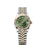 Rolex Datejust 31 278273 (2024) - Groen wijzerplaat 31mm Staal (1/8)