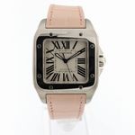 Cartier Santos 100 W20126X8 (2017) - Silver dial 36 mm Steel case (1/8)