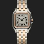 Cartier Panthère W3PN0007 (2024) - Wit wijzerplaat 37mm Goud/Staal (3/8)