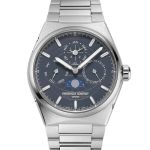 Frederique Constant Manufacture Slimline Perpetual Calendar FC-775BL4NH6B (2024) - Blauw wijzerplaat 41mm Staal (1/3)